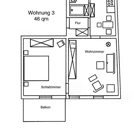 Apartment Haus Lieberum 1.etage Balkon *